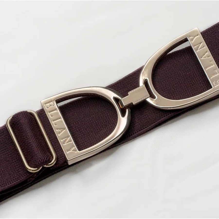 Ellany Equestrian Gold Stirrup Belt 1.5 IN (Fig) Belts at Chagrin ...