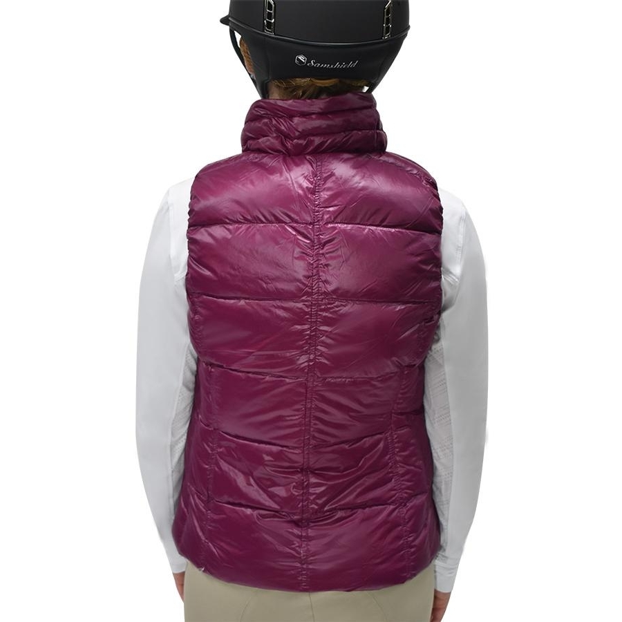 Anorak Ladies Short Nylon Vest (Passion) Adult Vests at Chagrin