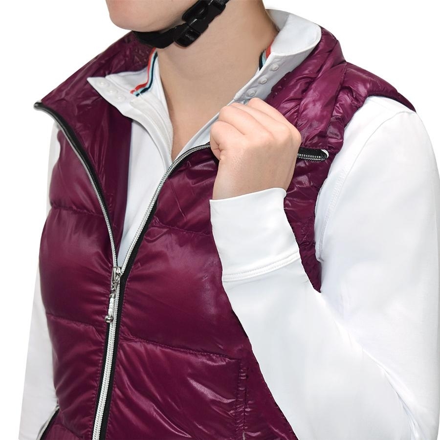 Anorak Ladies Short Nylon Vest (Passion) Adult Vests at Chagrin
