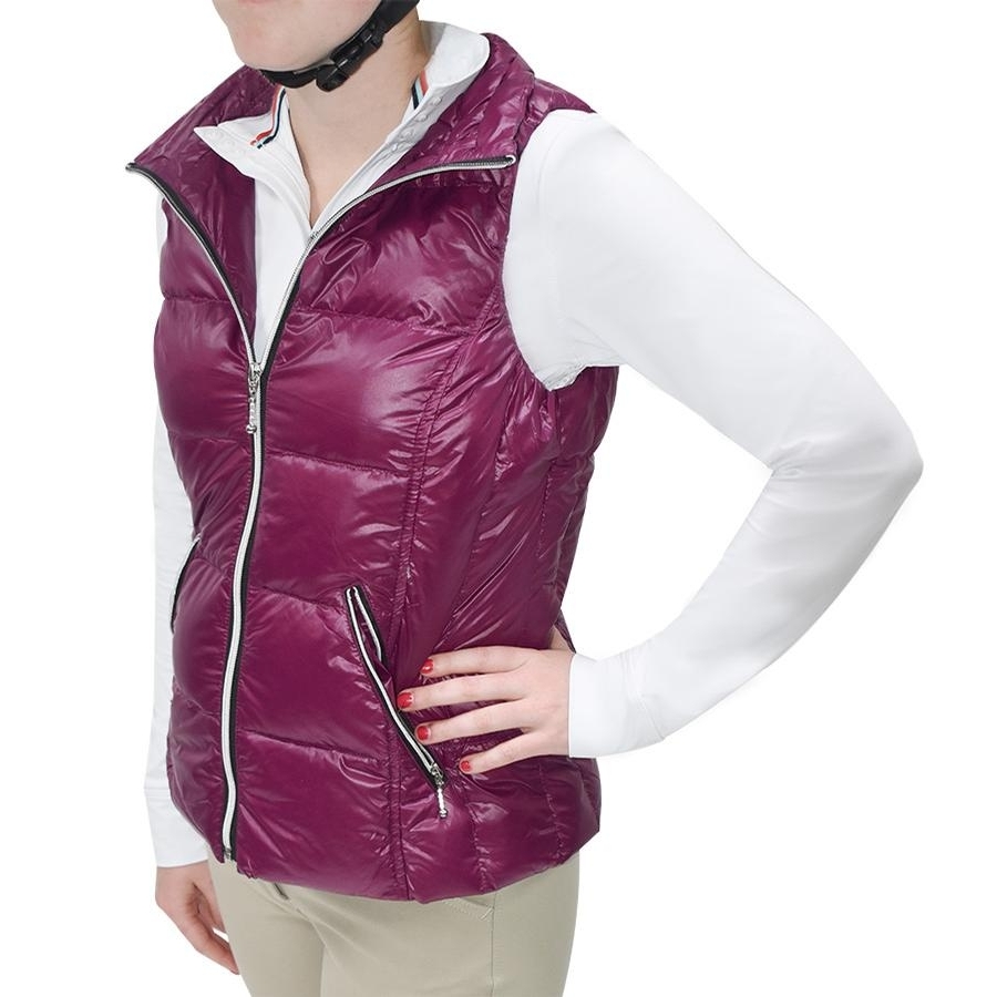 Anorak Ladies Short Nylon Vest (Passion) Adult Vests at Chagrin