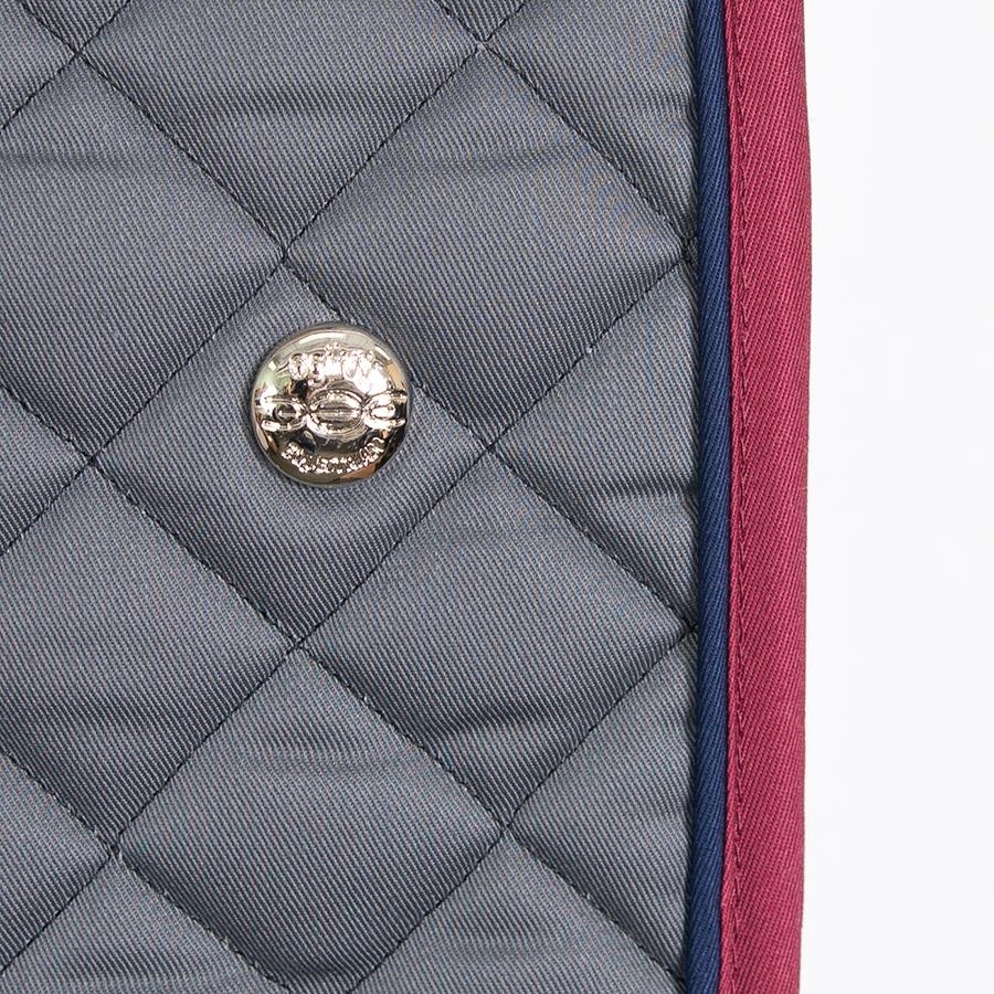 Ogilvy Equestrian Jump Baby Pad with Piping(Grey/Navy/Burgundy) All