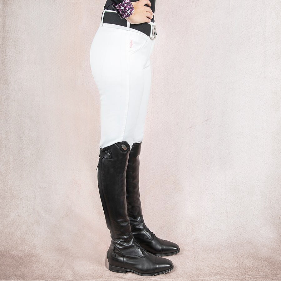 The Tailored Sportsman Girls' Trophy Hunter Front Zip Breech (White