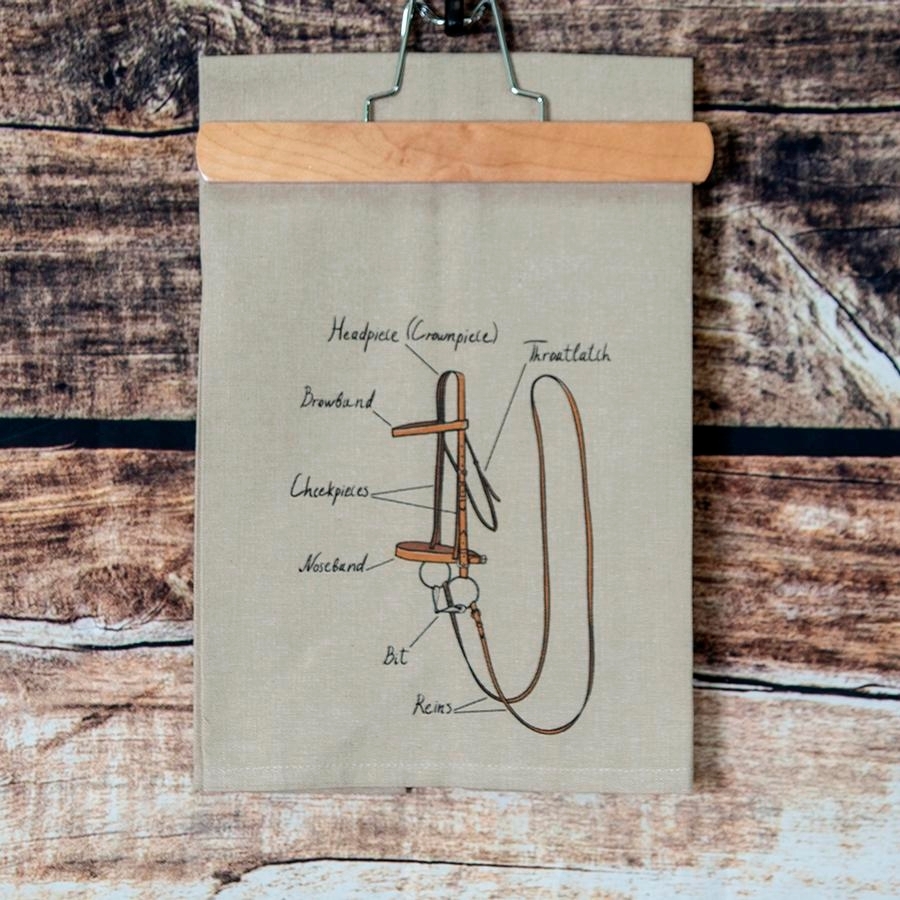 Ox Bow Decor Bridle Equestrian Hand Towel