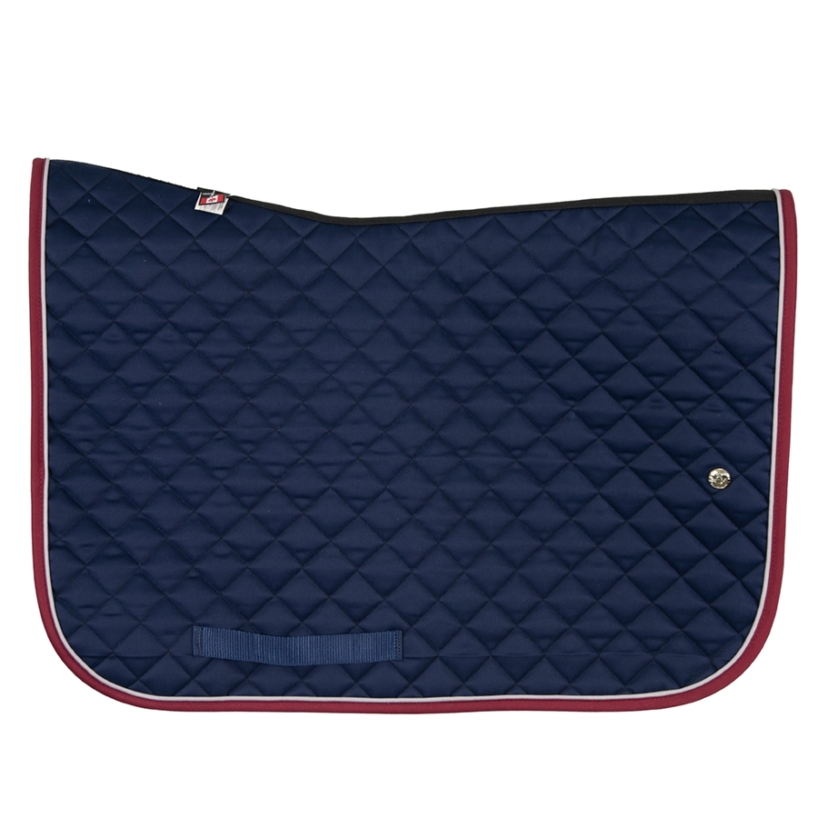 Ogilvy Equestrian Jump Baby Pad with Piping(Navy/Light Grey/Burgundy