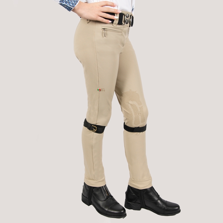 For Horses Jody Jodhpur (Beige) Kids Jodhpurs at Chagrin Saddlery Main