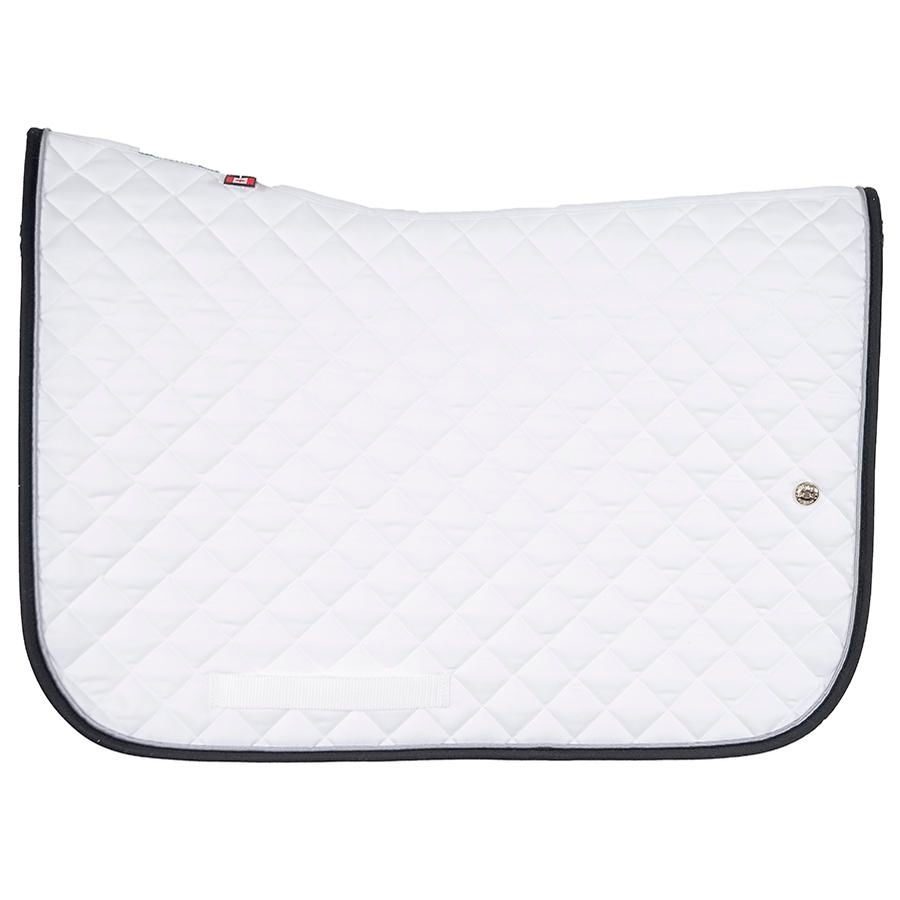 Ogilvy Equestrian Jump Baby Pad with Piping(White/Silver Grey/Black