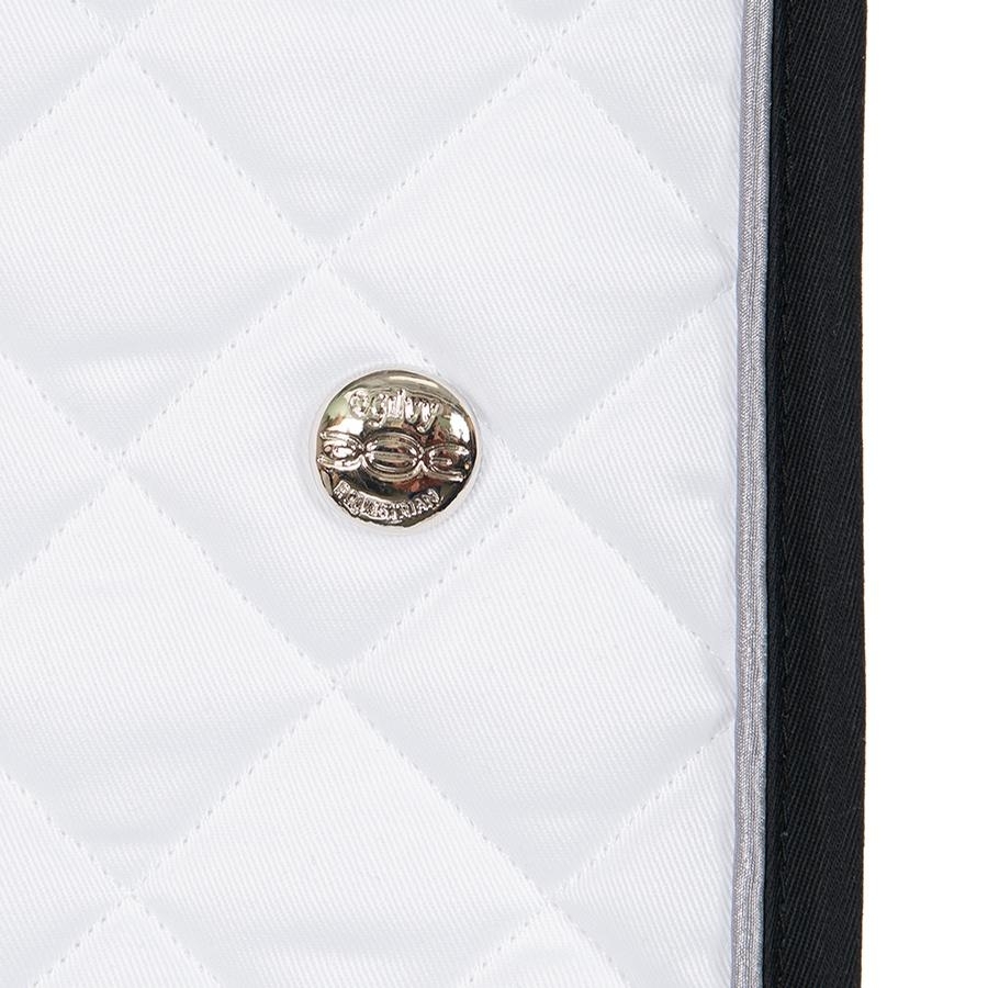 Ogilvy Equestrian Jump Baby Pad with Piping(White/Silver Grey/Black