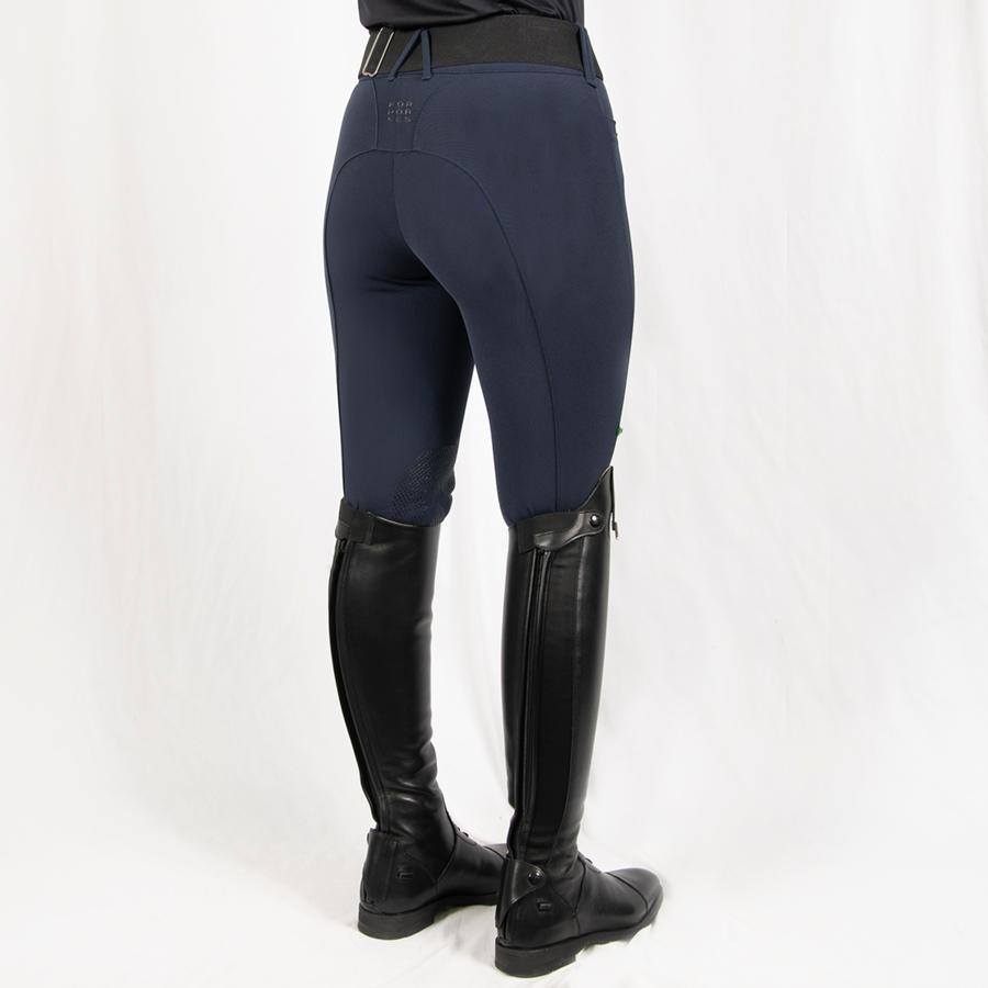 For Horses Ladies Remie Knee Patch Breech (Navy Blue) Ladies Breeches ...
