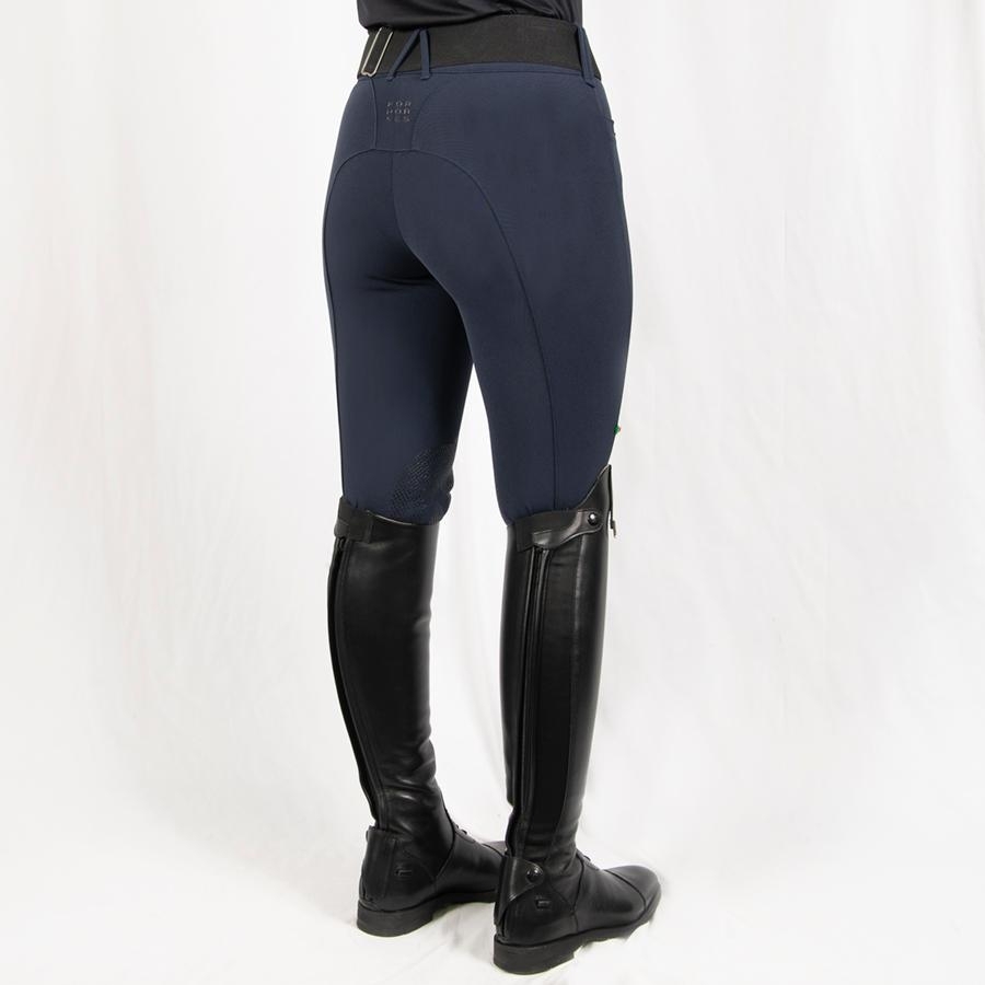For Horses Ladies Remie Knee Patch Breech (Navy Blue) Ladies Breeches