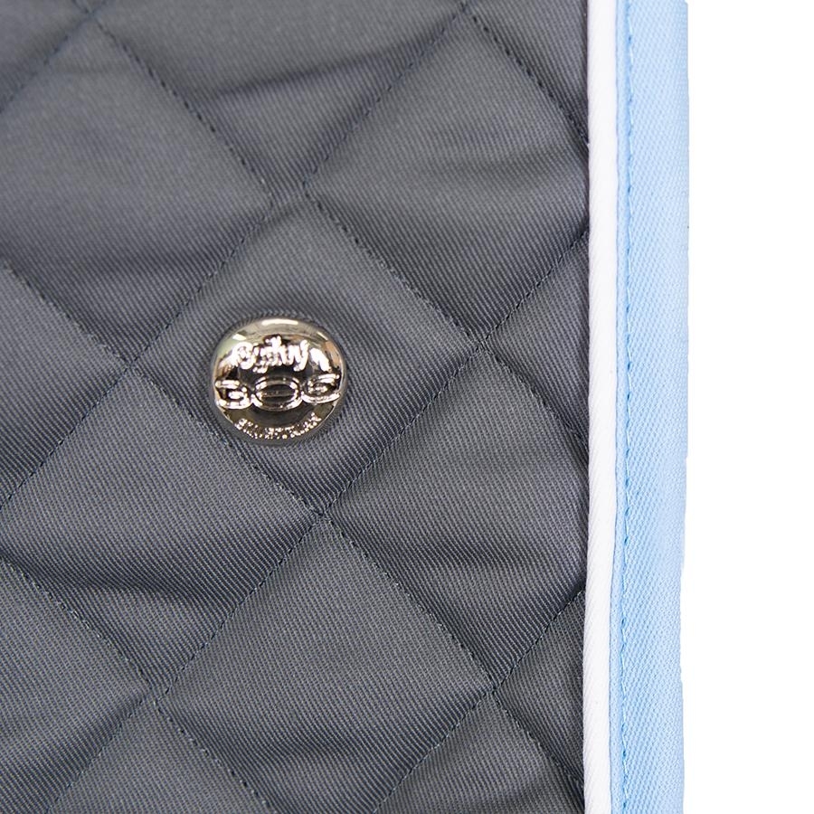 Ogilvy Equestrian Jump Baby Pad with Piping(Grey/White/Baby Blue) All
