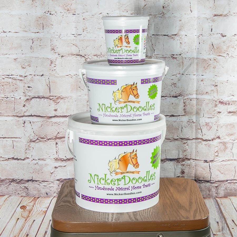 NickerDoodles Treat Pail (2 LB) Horse Treats at Chagrin Saddlery Main