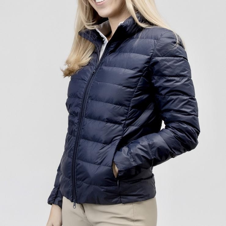 ladies navy down jacket
