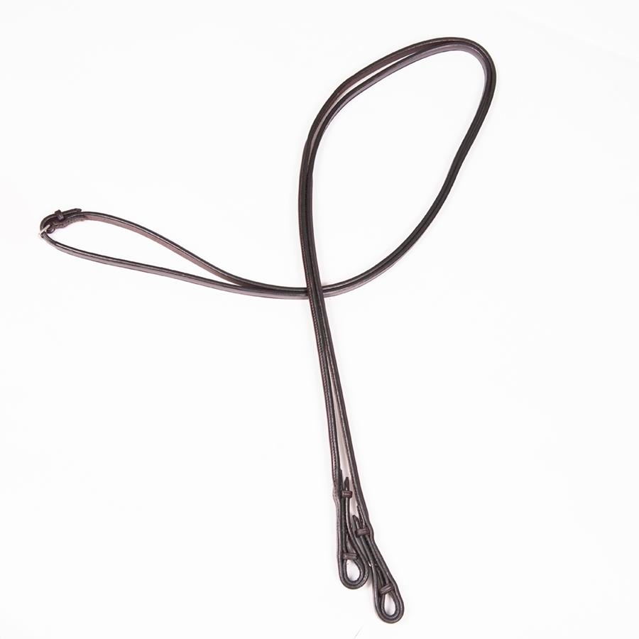 Edgewood Leather PreOiled 1/2 IN Plain Raised Pelham Reins Bridles