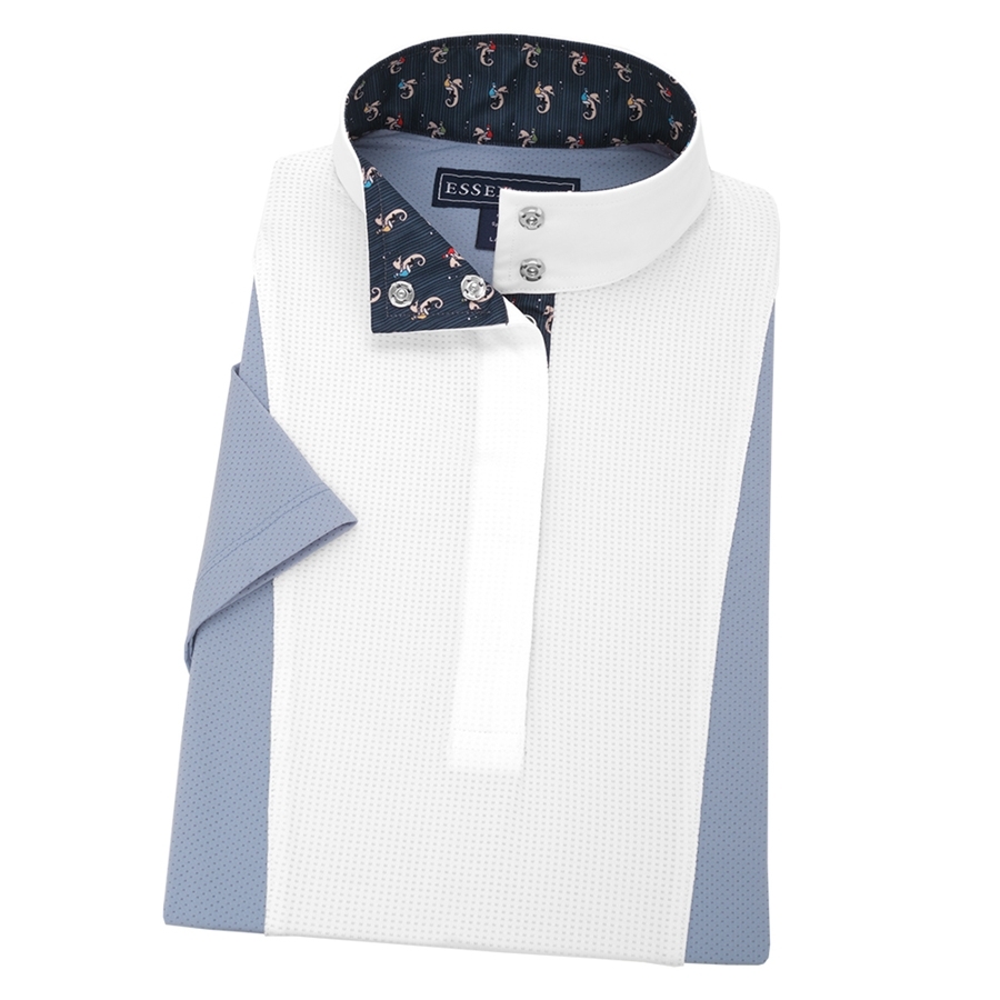 Essex Classics Ladies Luna Short Sleeve Show Shirt (Light Blue