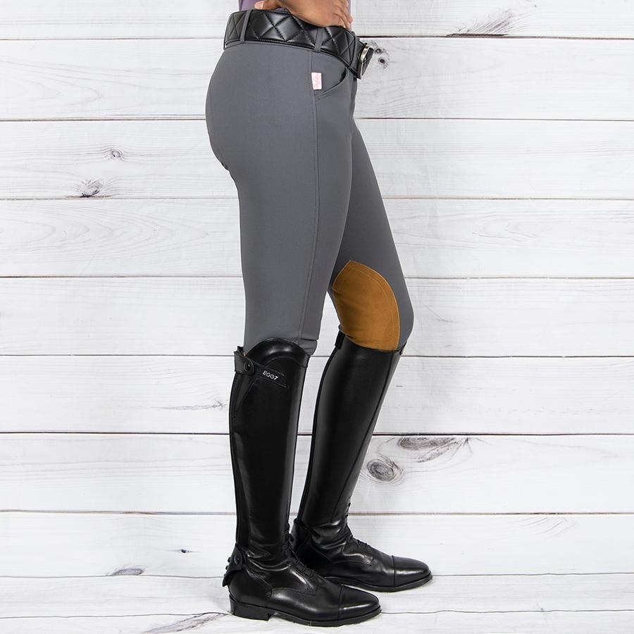 Ladies Boot Sock Front Zip Breech (Black And Blue/Tan) | lupon.gov.ph