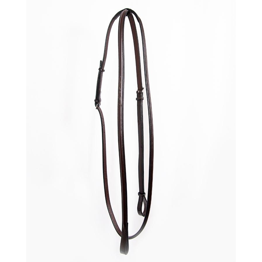 Edgewood Leather PreOiled 1/2 IN Plain Raised Pelham Reins Bridles
