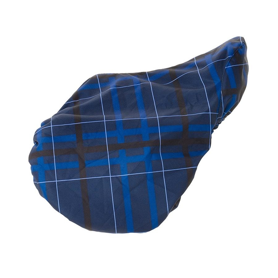 Alpine Saddle Cover (Navy/Black Plaid)