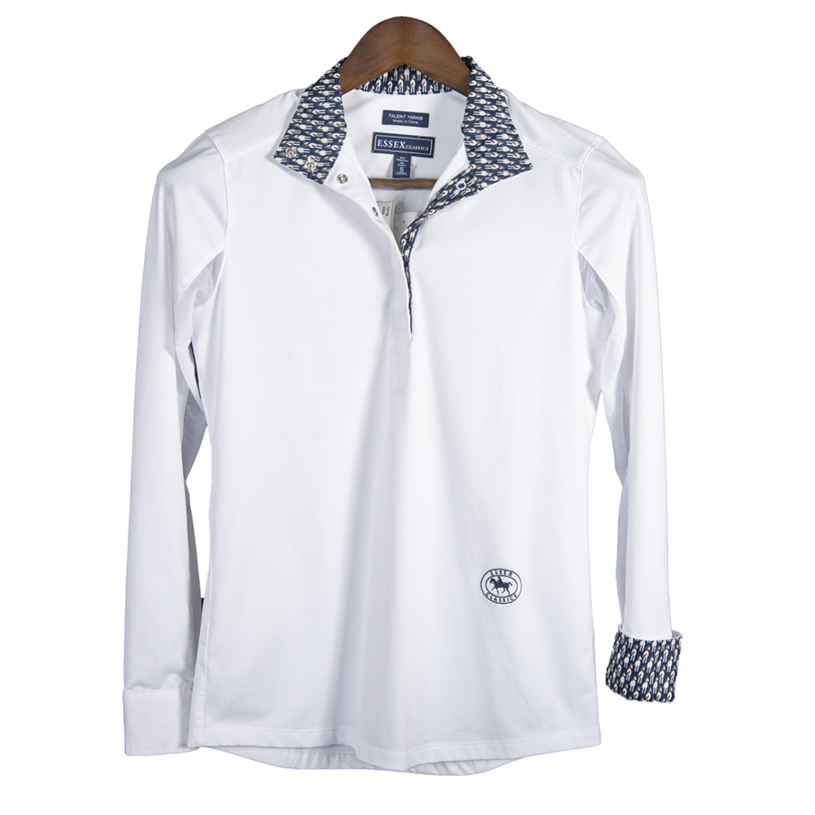 Chemise De Spectacle équestre Essex Classics - Taille Small - Couleur Navy - Occasion