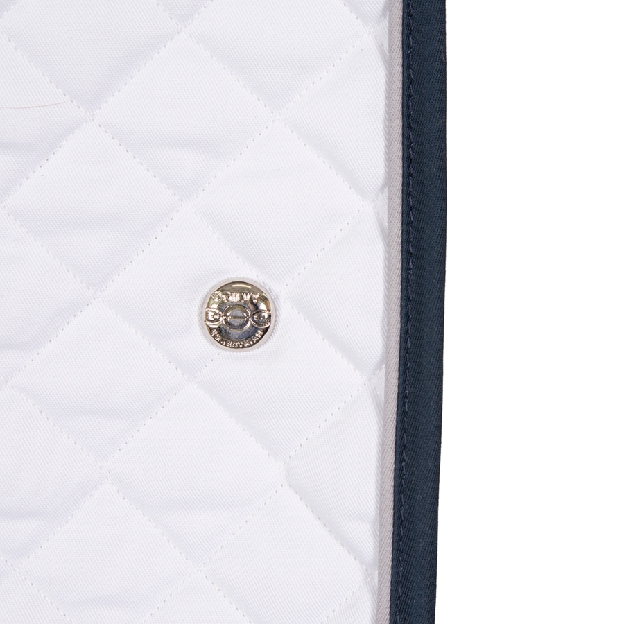 Ogilvy Equestrian Jump Baby Pad with Piping(White/Light Grey/Midnight