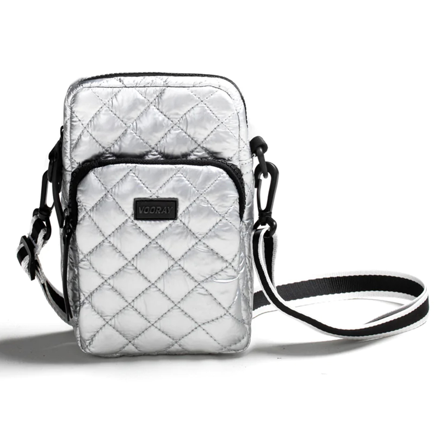 PADDED CROSSBODY BAG - Grey