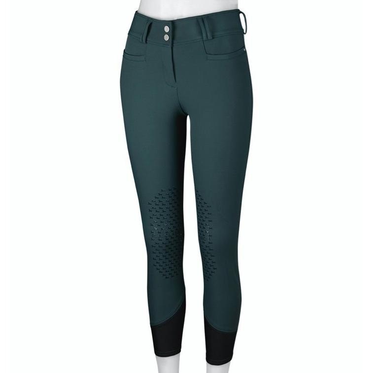 RJ Classics Ladies Harper Low Rise Knee Patch Breech (Green Gables