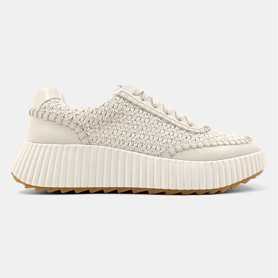 Shu Shop Selina Chunky Rib Sole Woven Sneaker (Bone) Sneakers at Chagrin  Saddlery Main