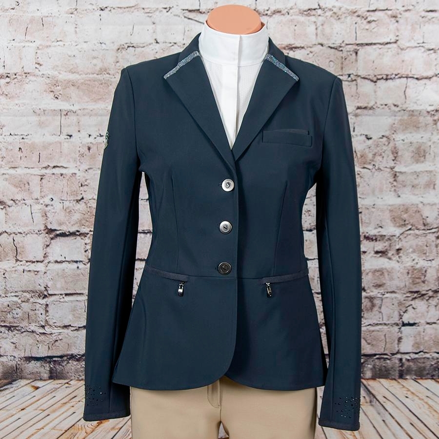 Samshield Consigned Ladies Victorine Hunt Coat (Size 6, Crystal Navy