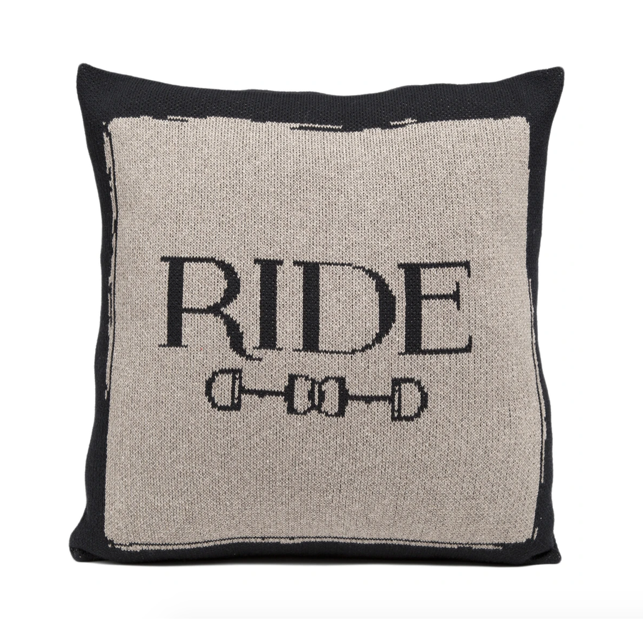 Equine Cashmere Pillow - Mocha main image 1