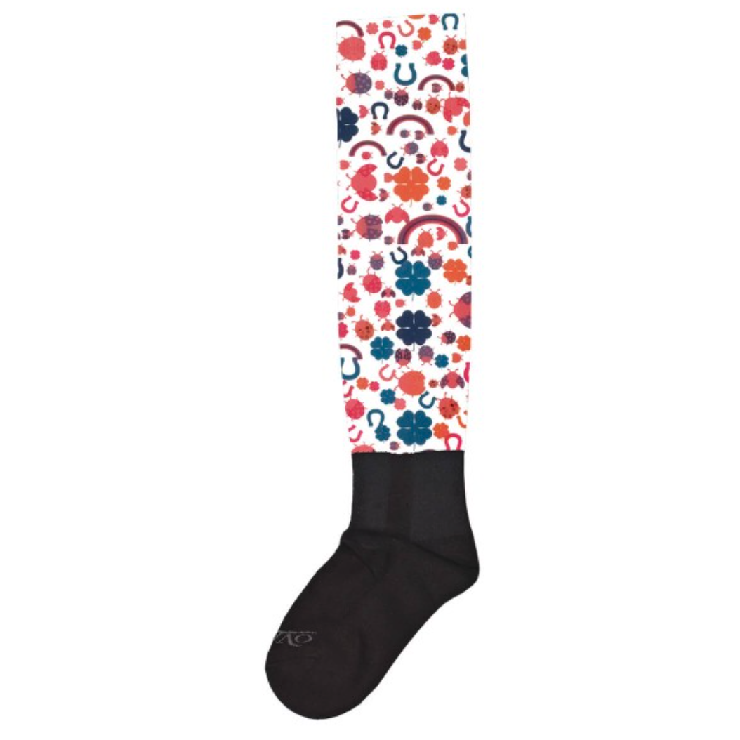 Ovation® PerformerZ™ Boot Sock (Blue Unicorns, Ladies 7-10) - 