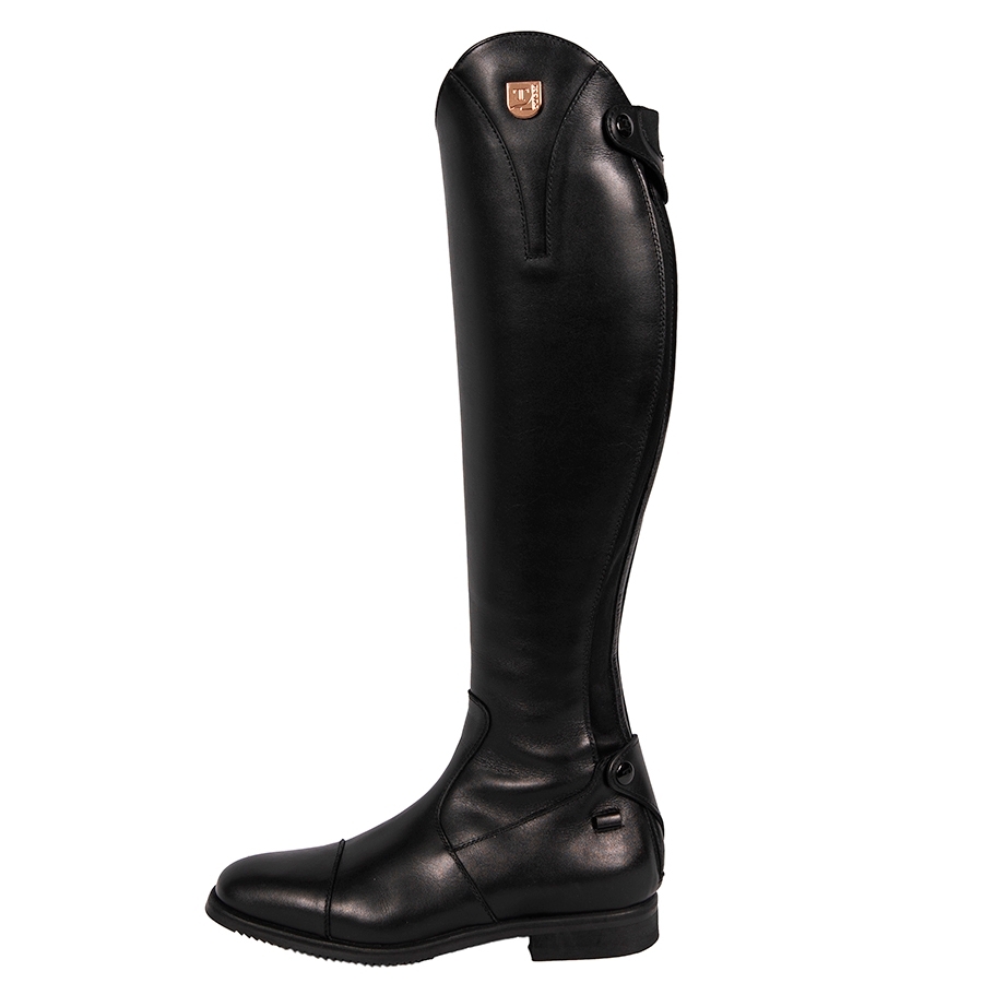 Tucci Sofia Dress Boot with Catherine Top and Rose Gold Logo Tall Boots ...