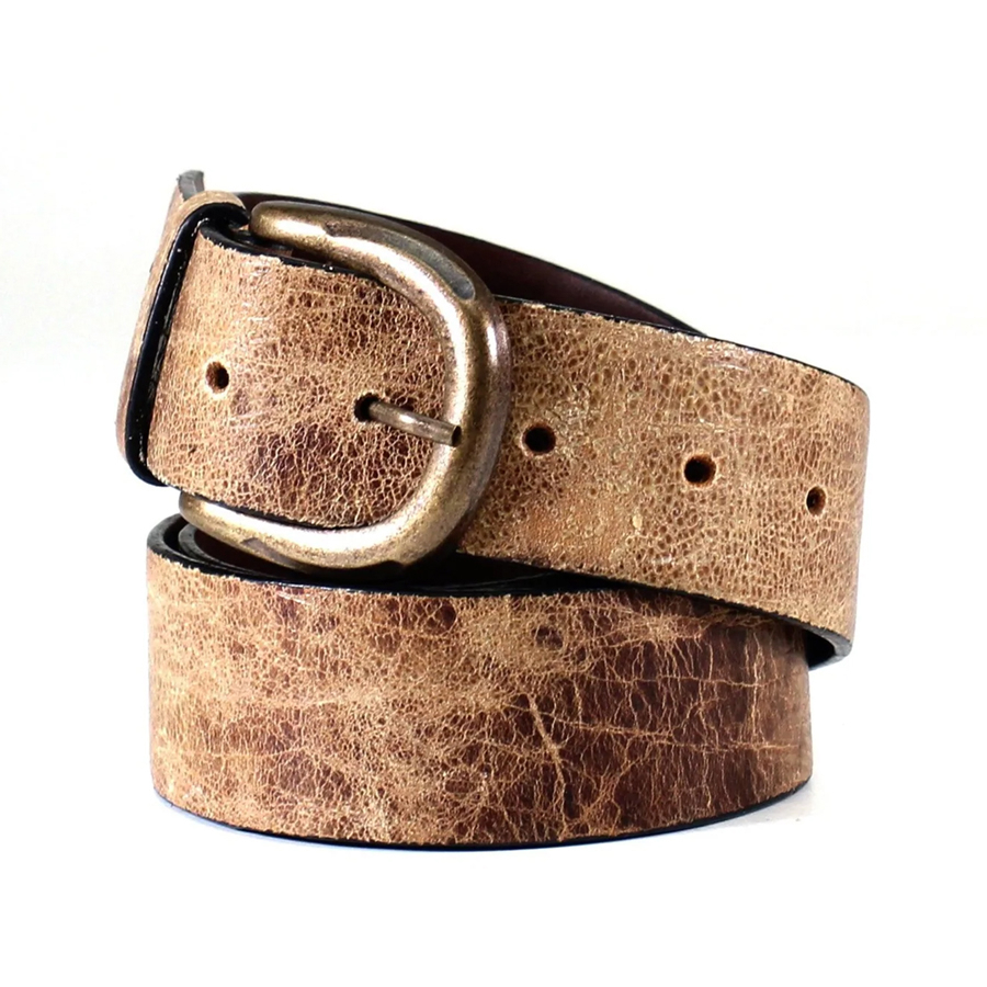 Vintage Leather Belt (Tan)