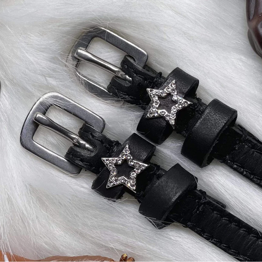 Spur Straps Crystal Ice, Black