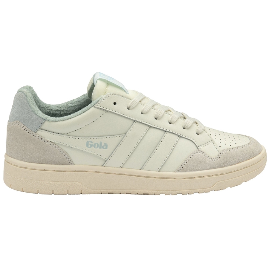 Gola Ladies Eagle Sneaker (White/Ice Blue) Sneakers at Chagrin Saddlery Main