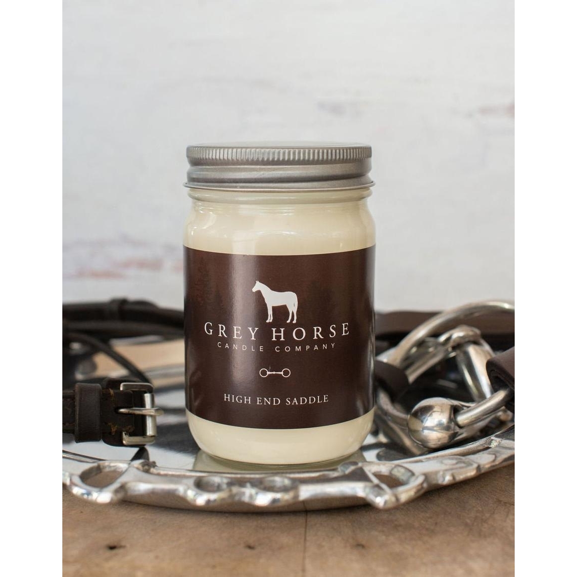 Grey Horse Candle Company Handmade Scented Candle (High End Saddle