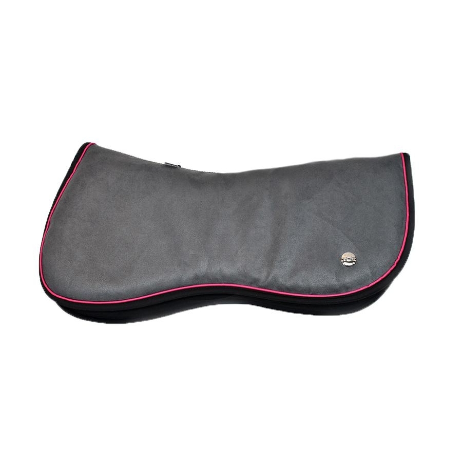 Ogilvy Equestrian Gummy Jump Half Pad (Grey/Hot Pink/Black) Half Pads