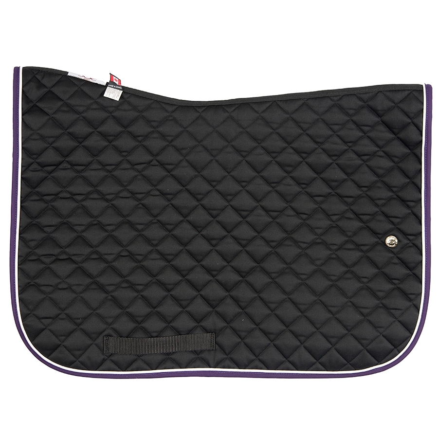 Ogilvy Equestrian Jump Baby Pad with Piping(Black/White/Dark Purple