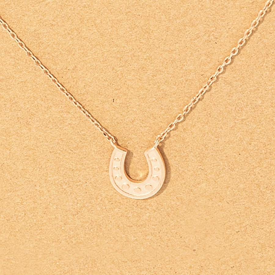 Custom Horse Name Necklace – Personalized Sterling Silver Horseshoe Pendant For Women & Girls (Rose Gold Or Silver) - View #10
