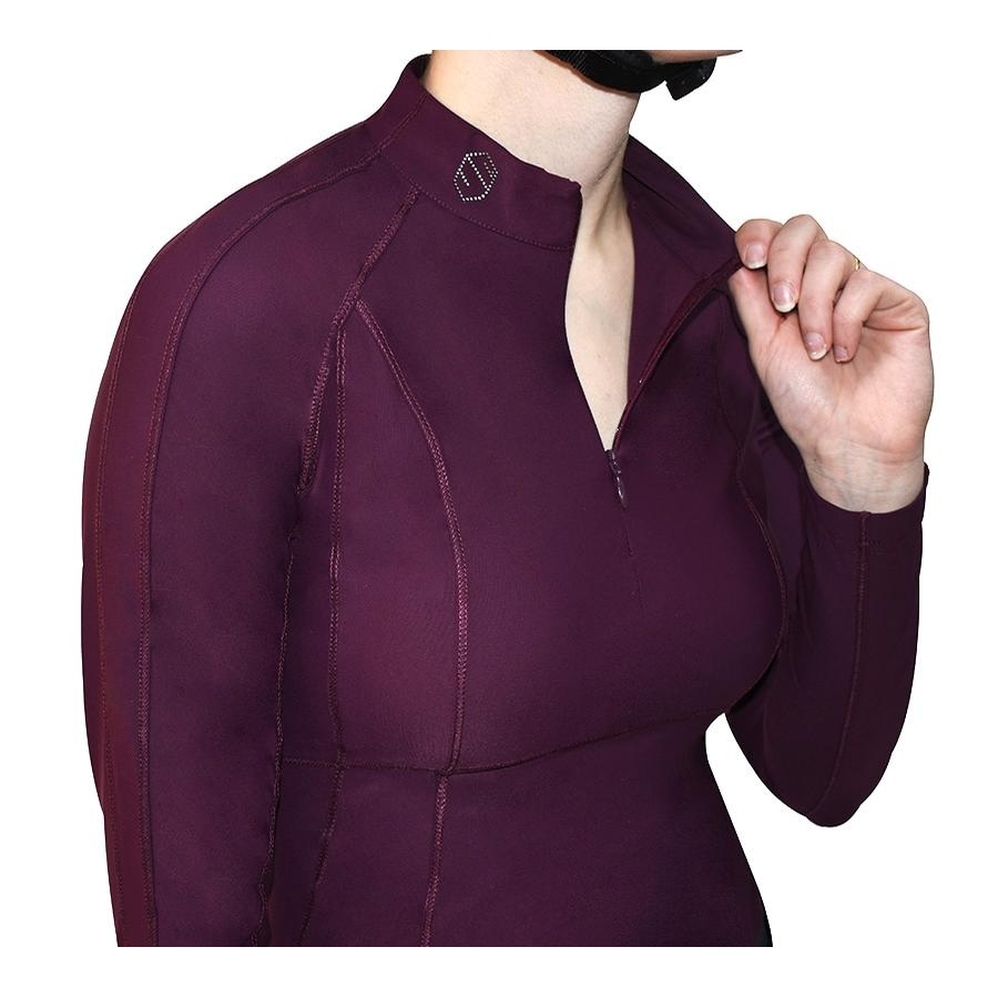 plum long sleeve shirt