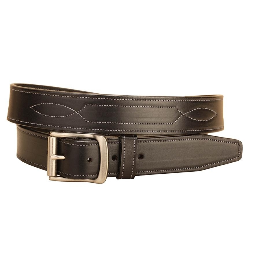 Tory 1.5 IN Leather Repeated Stitch Belt Accessories Belts at Chagrin ...