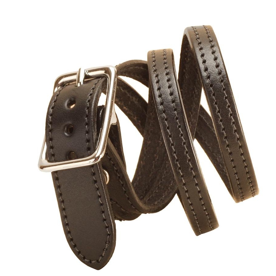 Tory Leather Split Wrap Bracelet with Nickel Buckle (Black) Equestrian  Jewelry at Chagrin Saddlery Main