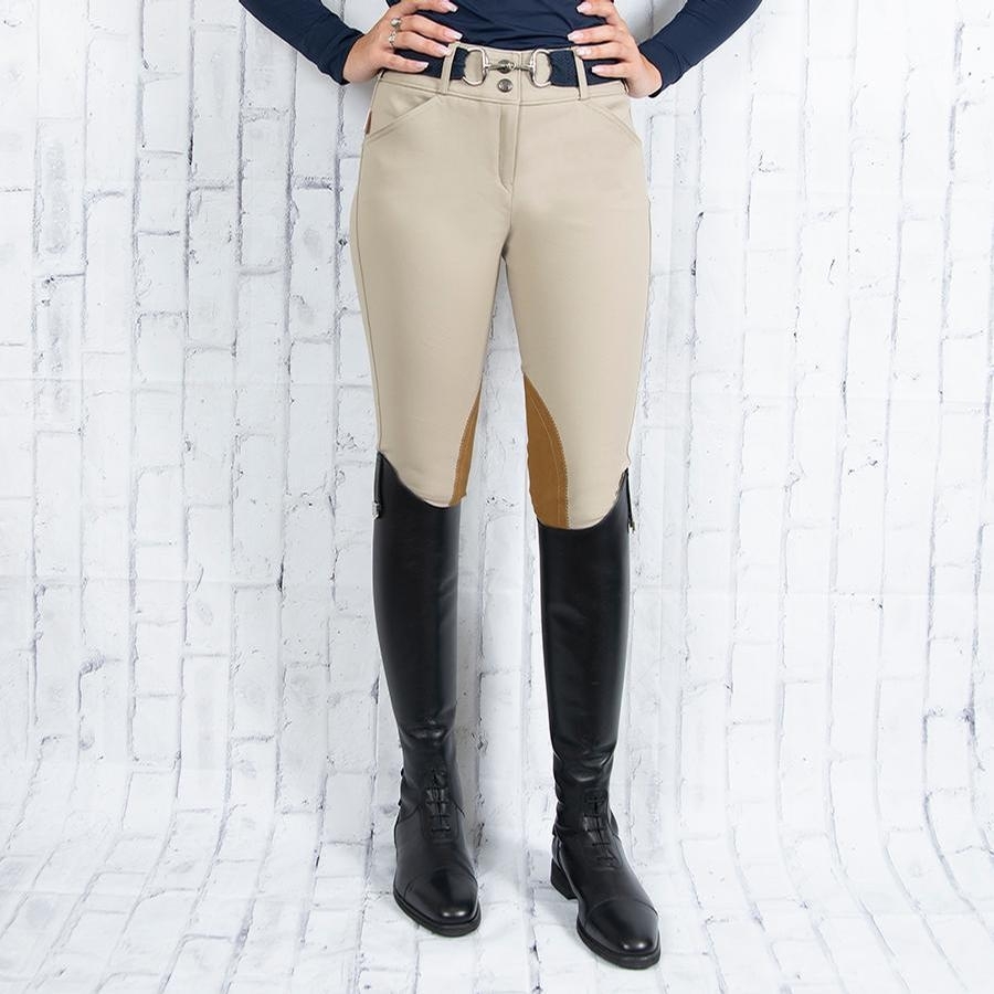 Toggi Ladies Riding Tights with Sock Bottoms 