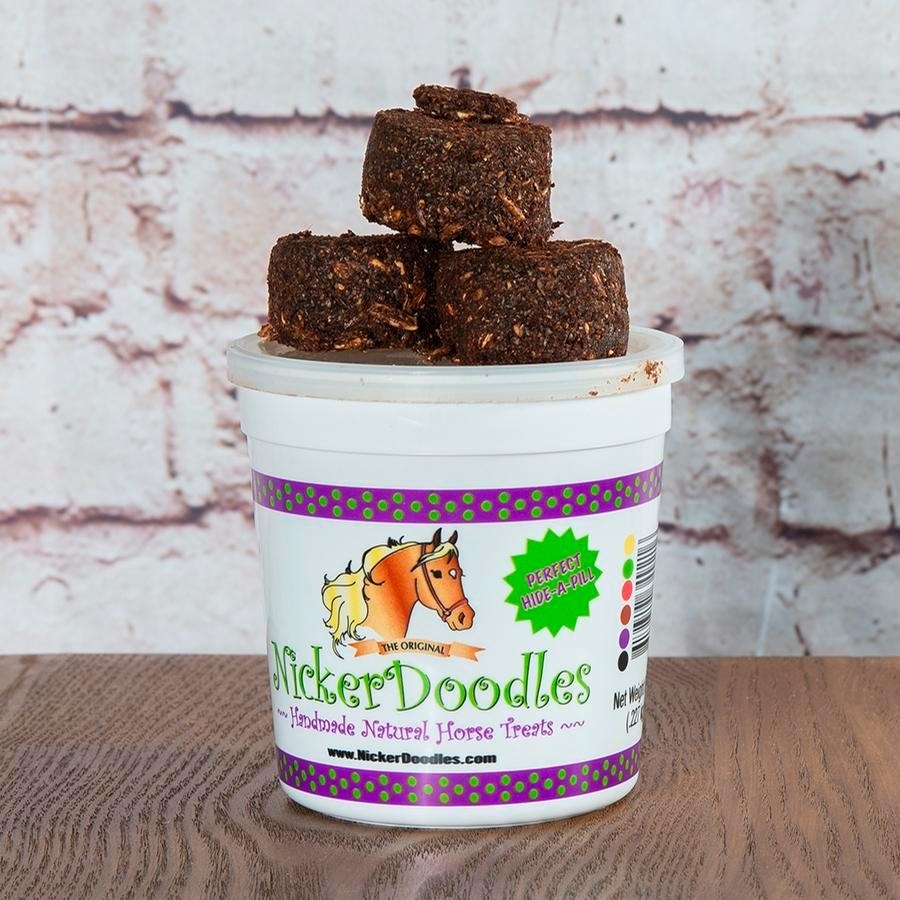 NickerDoodles Treat Pail (1 LB) Horse Treats at Chagrin Saddlery Main