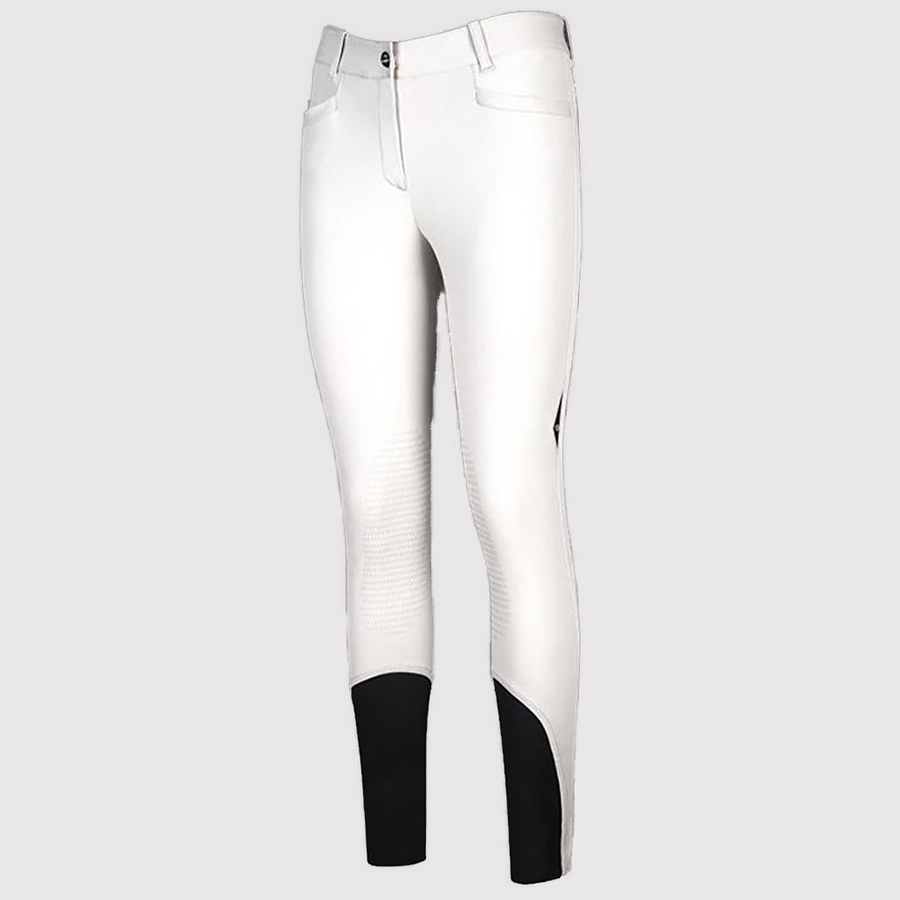 Equiline Ladies Ash Knee Patch Breech (White) Ladies Breeches at