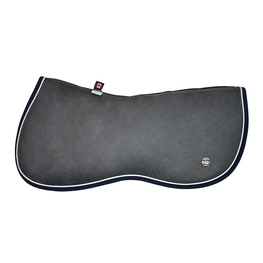Ogilvy Equestrian Memory Foam Jump Half Pad (Grey/White/Navy) Half Pads