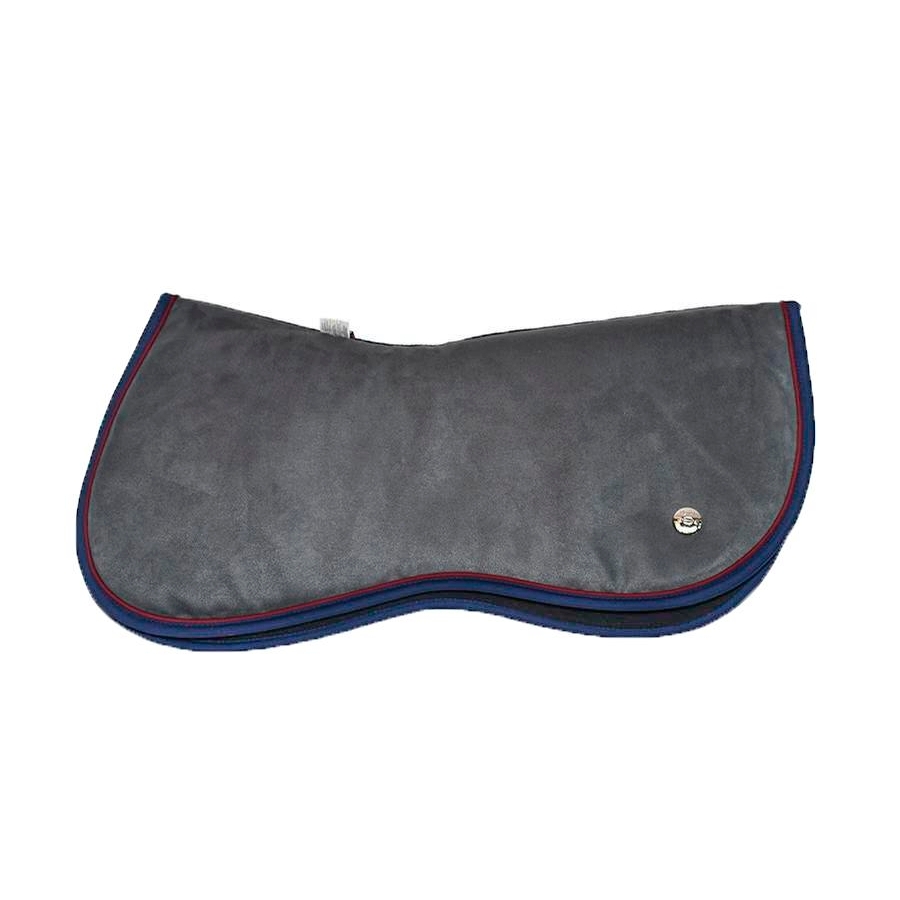 Ogilvy Equestrian Jump Half Pad (Grey/Burgundy/Midnight) Half Pads at