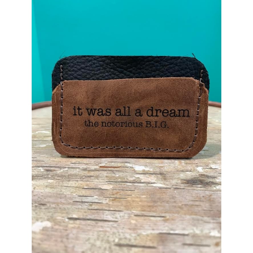It was all a dream business card holder