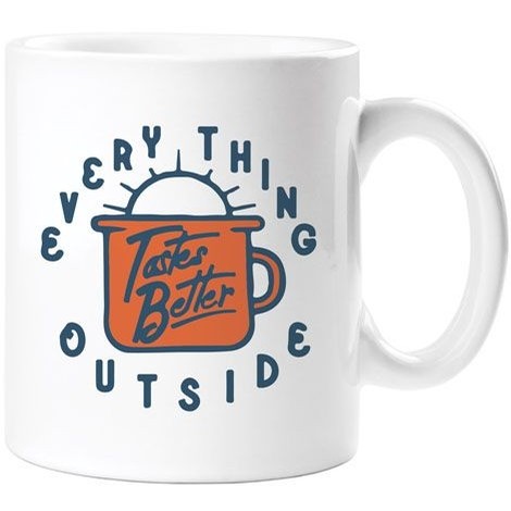Everything Tastes Better Outside Mug