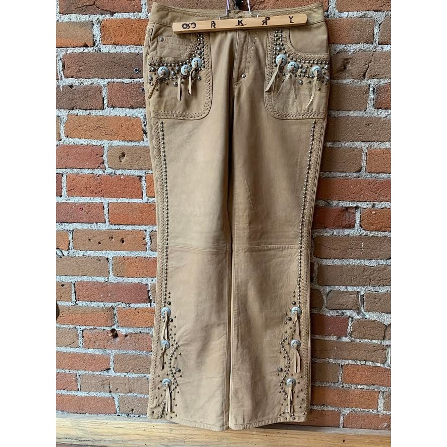 Angelica Robinson Suede Pants Cowgirl Clothing at Cry Baby Ranch