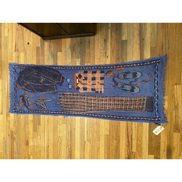 Perfecto Rock N Roll Look Scarf (Bleu)