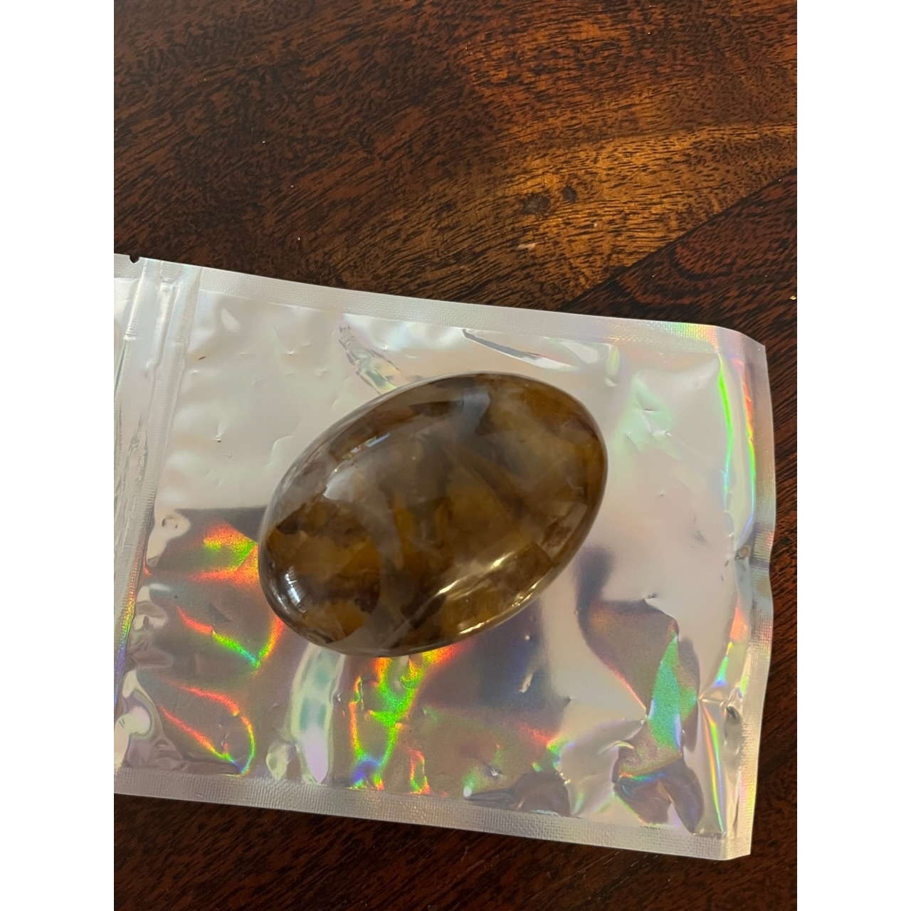 Golden Healer Palm Stone